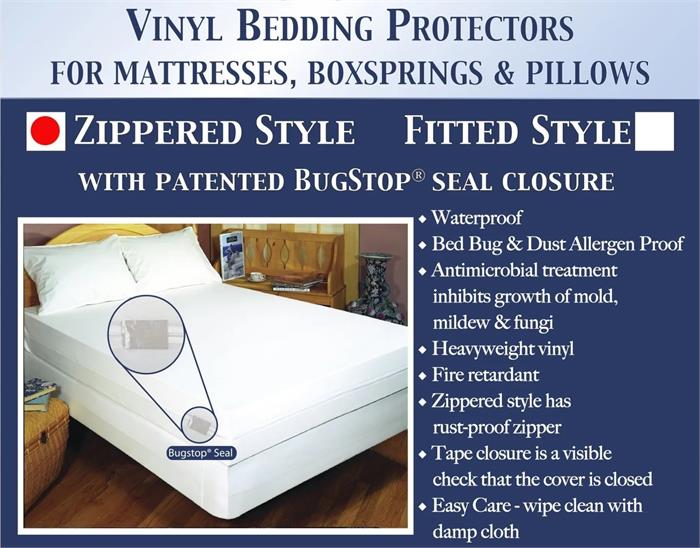 vinyl bed bug mattress protector